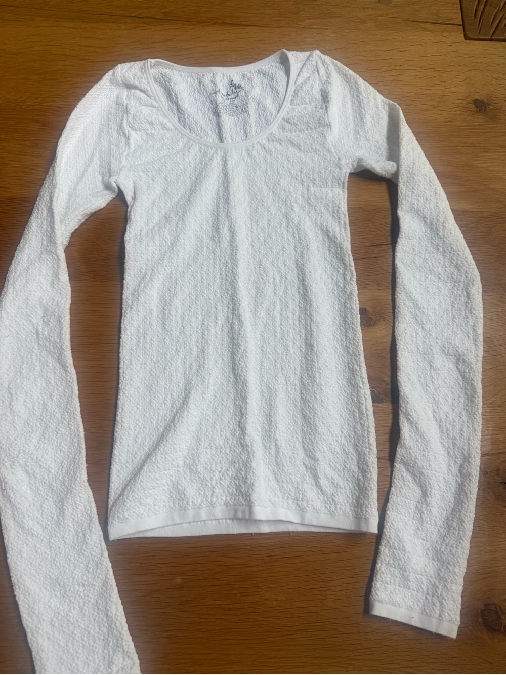 Free People Intimately Long Sleeve White fitted size L